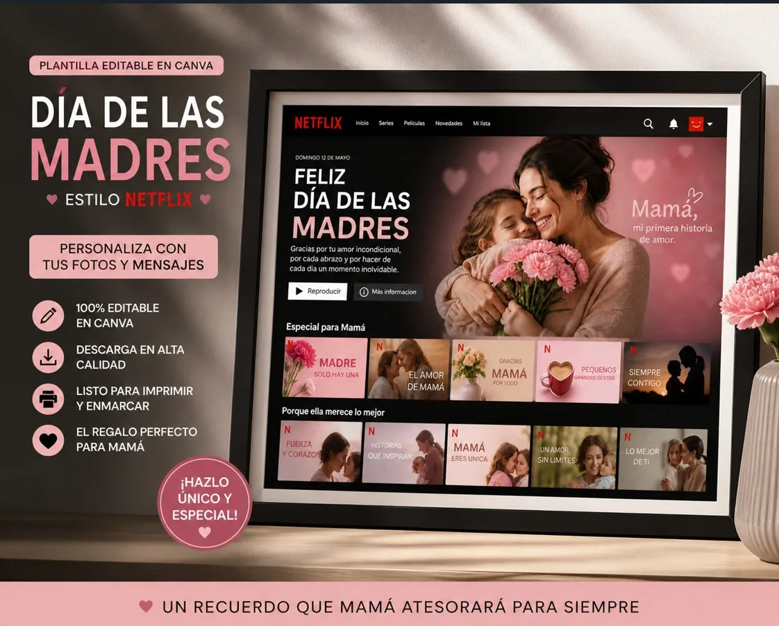 Screenshot_11 Plantilla editable Día de las Madres estilo Netflix