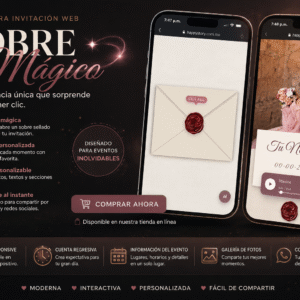 invitacion web sobre magico